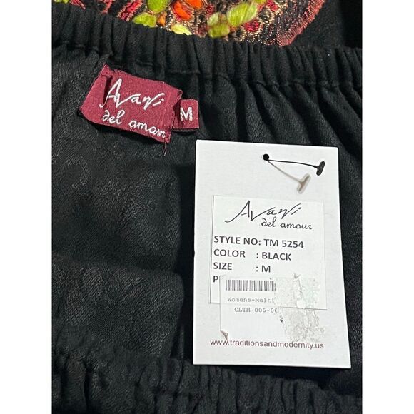 Avani Del Amour 3/4 Sleeve Off the Shoulder Boho Style Dress Size Medium NWT - Picture 5 of 5